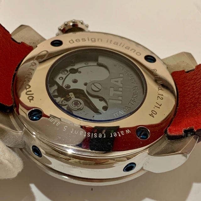 I.T.A.(アイティーエー)のイタリア　I.t.a カサノバ　自動巻　動品ジャンク　メンズ　腕時計　裏スケ メンズの時計(腕時計(アナログ))の商品写真