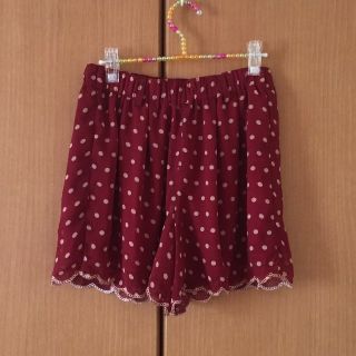 ワンアフターアナザーナイスクラップ(one after another NICE CLAUP)のドットのレトロなショートパンツ(ショートパンツ)