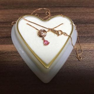 ジュエリーツツミ(JEWELRY TSUTSUMI)のジュエリーツツミ K10PG ピンクサファイアネックレス(ネックレス)