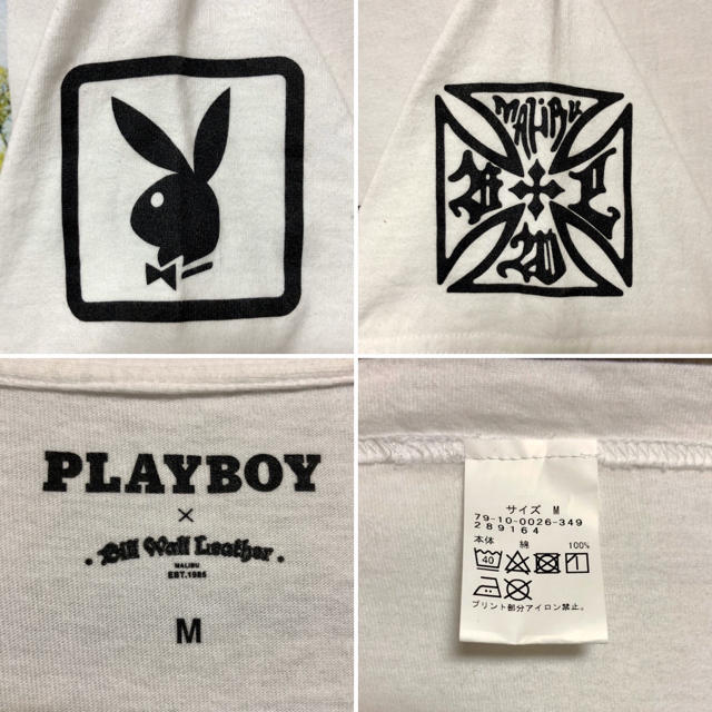 BILL WALL LEATHER(ビルウォールレザー)のBill Wall Leather×Playboy   コラボTシャツ メンズのトップス(Tシャツ/カットソー(半袖/袖なし))の商品写真