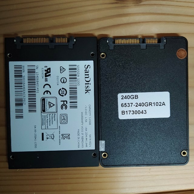 SSD 240GB / 120GB 2個セット 1