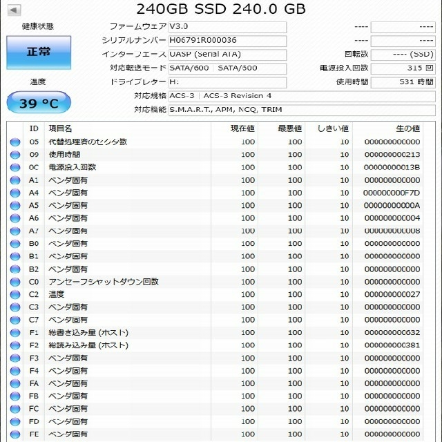 SSD 240GB / 120GB 2個セット 3