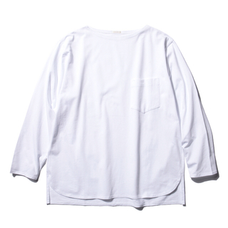 コモリ(COMOLI)のcomoli  コモリ　ボートネック  シャツ(Tシャツ/カットソー(七分/長袖))