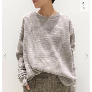 アパルトモンドゥーズィエムクラス(L'Appartement DEUXIEME CLASSE)のL’Appartement THERMAL KNIT ベージュ　新品未使用(ニット/セーター)