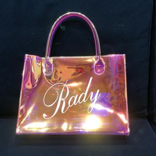 レディー(Rady)のRady オーロラ クリア バッグ  ピンク(トートバッグ)