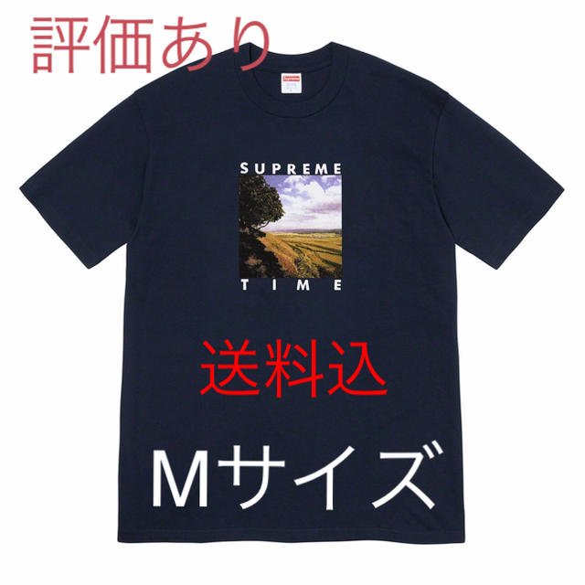 SUPREME Time tee 黒 Mサイズ-