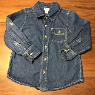 オールドネイビー(Old Navy)のオールドネイビー　デニムシャツ　100(ブラウス)