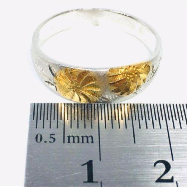 純銀の菊リング メンズのアクセサリー(リング(指輪))の商品写真