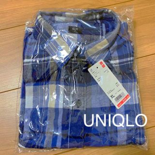 ユニクロ(UNIQLO)の新品 UNIQLO チェックシャツXL(シャツ/ブラウス(長袖/七分))