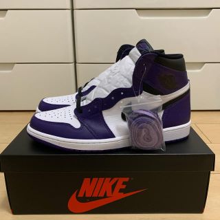 ナイキ(NIKE)のトラヴィスくん専用　NIKE AIRJORDAN1 COURTPURPLE(スニーカー)