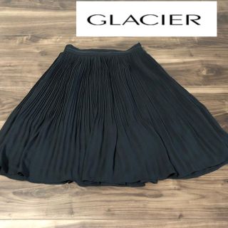 ハニーズ(HONEYS)の美品♡GLACIER♡フリルひざ丈スカート黒(ひざ丈スカート)