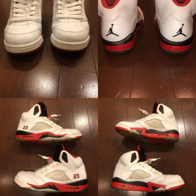 エアジョーダン5 Fire Red 2013 黒ベロ air jordan5 1