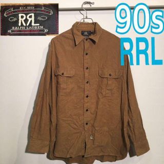 ダブルアールエル(RRL)の90s RRLネルシャツ ダブルアールエル コットン100% 90年代(シャツ)