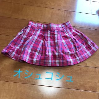 オシュコシュ(OshKosh)の❤︎オシュコシュ　赤チェックスカート　80❤︎(パンツ)