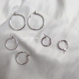 トゥデイフル(TODAYFUL)のシンプルフープピアス(ピアス)