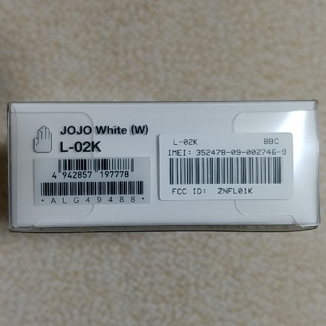 JOJO L-02K 新品 本体