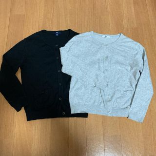 ユニクロ(UNIQLO)のUNIQLO カーディガン  2枚セット　130サイズ(カーディガン)