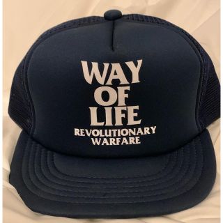 ラッツ(RATS)の美品　RATS WAY OF LIFE メッシュキャップ　紺　キムタク(キャップ)