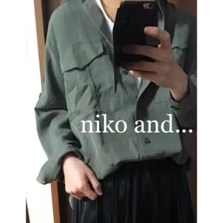 ニコアンド(niko and...)の☆niko and...☆ニコアンド   オーバーサイズミリタリーシャツ(シャツ/ブラウス(長袖/七分))