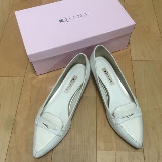 ダイアナ(DIANA)のDIANA♡パイソンフラットパンプス(ハイヒール/パンプス)