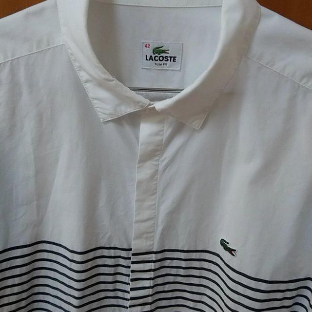 LACOSTE(ラコステ)の【送料込】ラコステ(LACOSTE) 胸ライン入り長袖シャツ メンズのトップス(シャツ)の商品写真