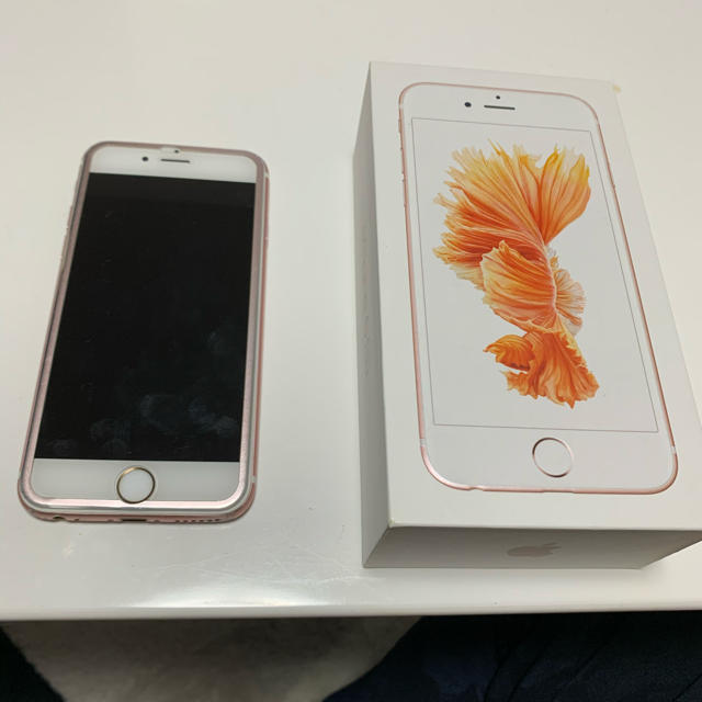 スマホ/家電/カメラiPhone 6s Rose Gold 64GB 箱付き