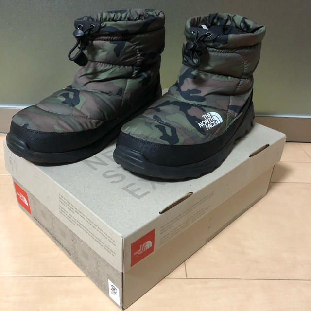 ノースフェイス ヌプシ ブーティー カモ north face nuptse 【税込】 e