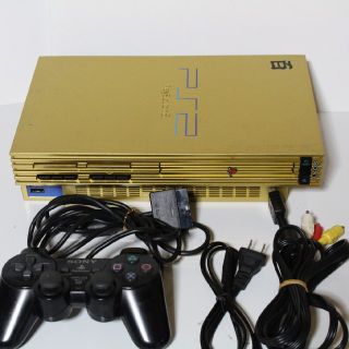 プレイステーション2(PlayStation2)のセール「良品」PS2 本体 百式ゴールド SCPH55000(家庭用ゲーム機本体)