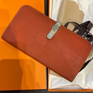 エルメス(Hermes)のエルメス　HERMES ドゴン　ロング　バイカラー　正規品(長財布)