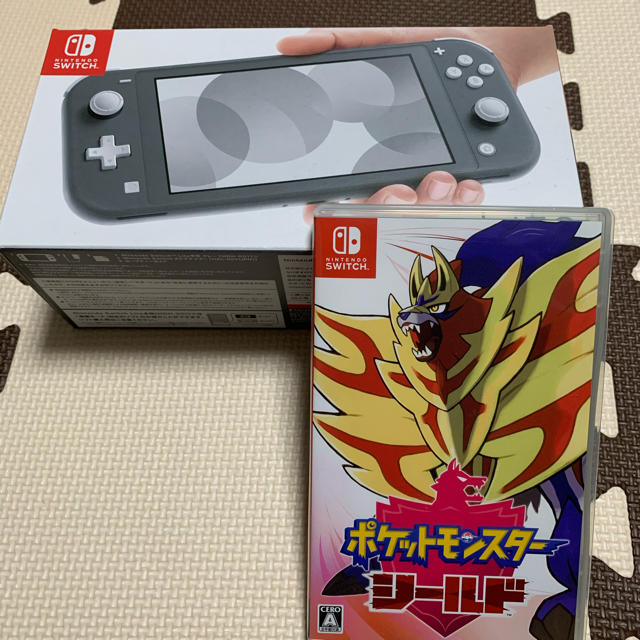 任天堂 Switch Lite グレー、ポケモンシールド