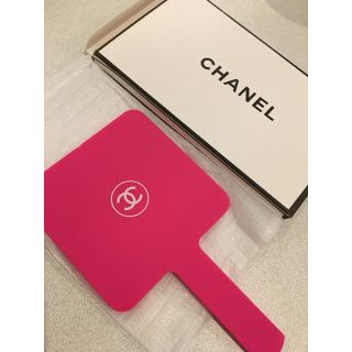 シャネル(CHANEL)のシャネル　ピンク手鏡(ミラー)