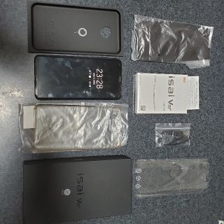 エルジーエレクトロニクス(LG Electronics)のau isai V30+ LGV35 オーロラブラック シムフリー　ジャンク(スマートフォン本体)