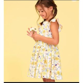 プチバトー(PETIT BATEAU)の2020SS 新品♡プチバトー　プリント半袖ワンピース 5ans(ワンピース)