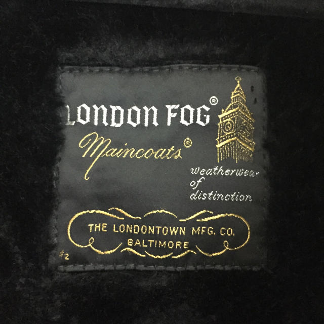 LONDONFOG（ロンドンフォグ）ステンカラーコート ブラックミドルカーコート メンズのジャケット/アウター(ステンカラーコート)の商品写真