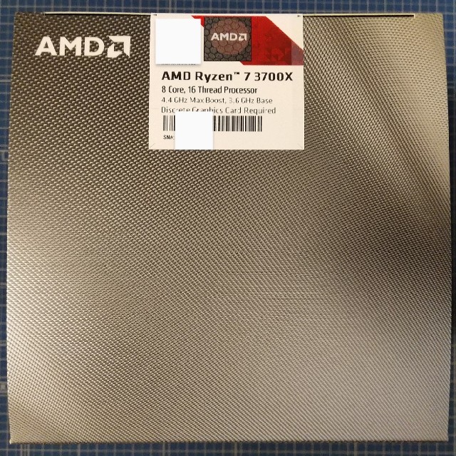 新品未開封 AMD Ryzen 7 3700X 初期ロット 日本国内正規保証品-