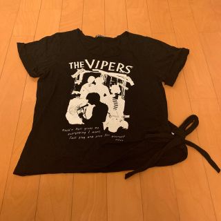 フィグアンドヴァイパー(FIG&VIPER)のFIG&VIPER ロック Tシャツ 黒 ブラック 古着風(Tシャツ(半袖/袖なし))