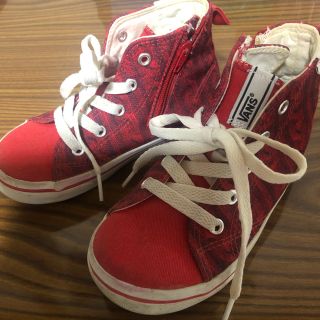 ヴァンズ(VANS)のvans ハイカットスニーカー バンズ キッズ スケーター 18cm スケボー(スニーカー)