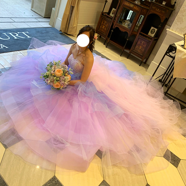 納得できる割引 美品 写真映え YNS ラプンツェル カラー ドレス