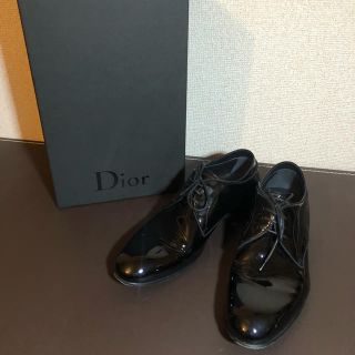 ディオールオム(DIOR HOMME)のディオールオム Dior HOMME ダービー シューズ エナメル 革靴 40(ドレス/ビジネス)