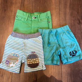 ベビーギャップ(babyGAP)のハーフパンツ 男の子　3枚セット　80(パンツ)