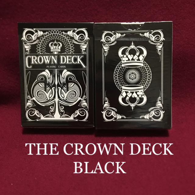 THE CROWN DECK  BLACK 新品未開封品 2個set エンタメ/ホビーのテーブルゲーム/ホビー(トランプ/UNO)の商品写真