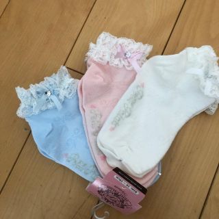 マザウェイズ(motherways)の☆くつ下 16〜18cm3足☆(靴下/タイツ)