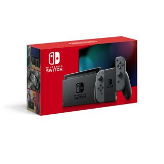 ニンテンドースイッチ(Nintendo Switch)のニンテンドースイッチ　新品未開封　店舗印なし　グレー(家庭用ゲーム機本体)