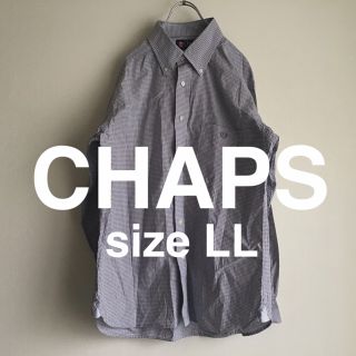 チャップス(CHAPS)のCHAPSチャプス　チェックシャツ　LL ラルフローレン　刺繍ロゴ(シャツ)