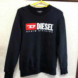 ディーゼル(DIESEL)のdiesel スウェット　トレーナー　黒　ブラック　xxs(スウェット)