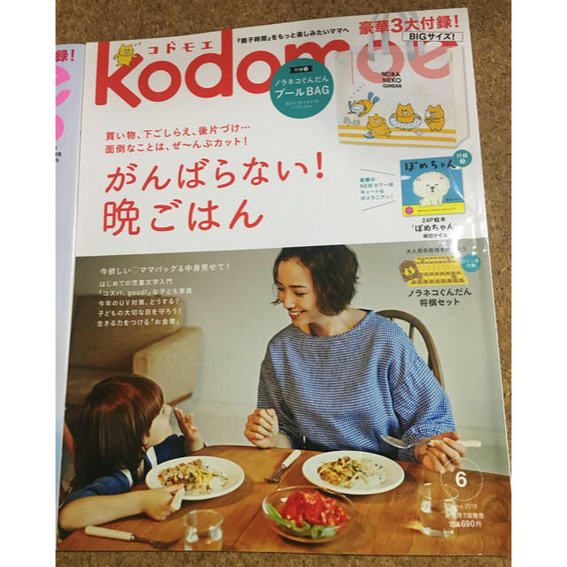 白泉社(ハクセンシャ)のコドモエ　2冊 2018年 4月号・6月号 エンタメ/ホビーの雑誌(結婚/出産/子育て)の商品写真