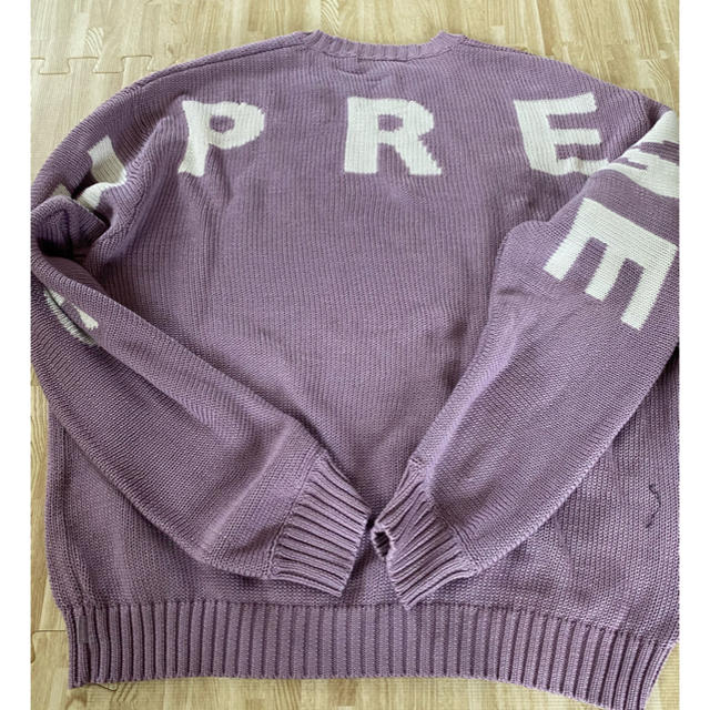 Supreme back logo sweater セーター　ニット　キムタクメンズ