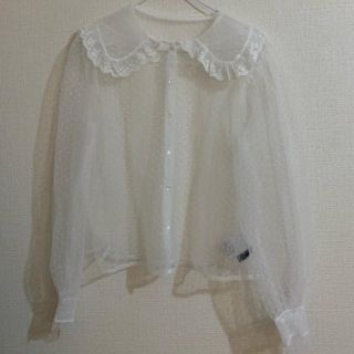 ダブルクローゼット(w closet)のレースフリルブラウス(シャツ/ブラウス(長袖/七分))