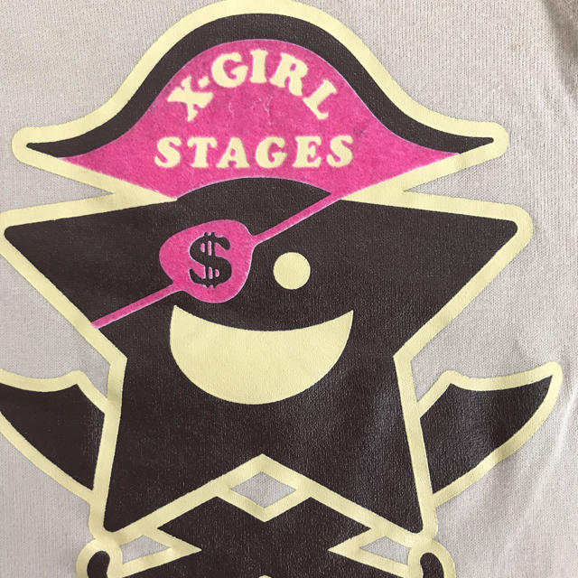 X-girl Stages(エックスガールステージス)のxgirl キッズ ロンT七分袖 90 キッズ/ベビー/マタニティのキッズ服男の子用(90cm~)(Tシャツ/カットソー)の商品写真