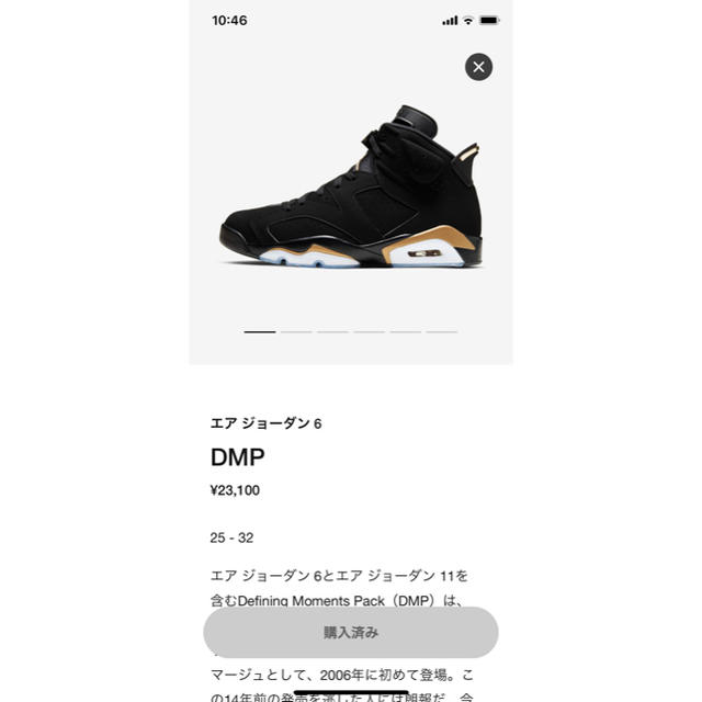 NIKE AIR JORDAN6 DMP